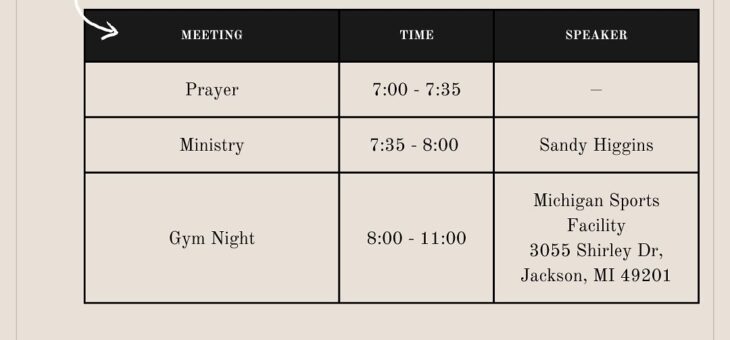 February 2025 Bible Conference Schedules